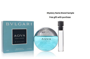 Bvlgari Aqua Marine by Bvlgari Eau De Toilette Spray 1.7 oz And a Mystery Name brand sample vile