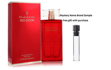 RED DOOR by Elizabeth Arden Eau De Toilette Spray 1.7 oz And a Mystery Name brand sample vile
