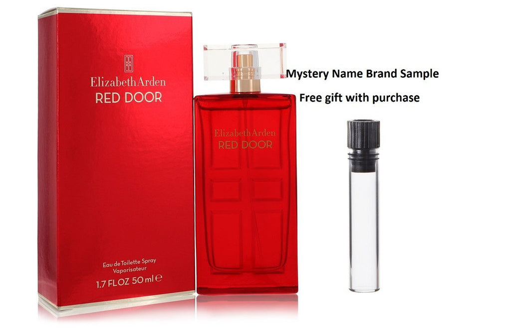 RED DOOR by Elizabeth Arden Eau De Toilette Spray 1.7 oz And a Mystery Name brand sample vile