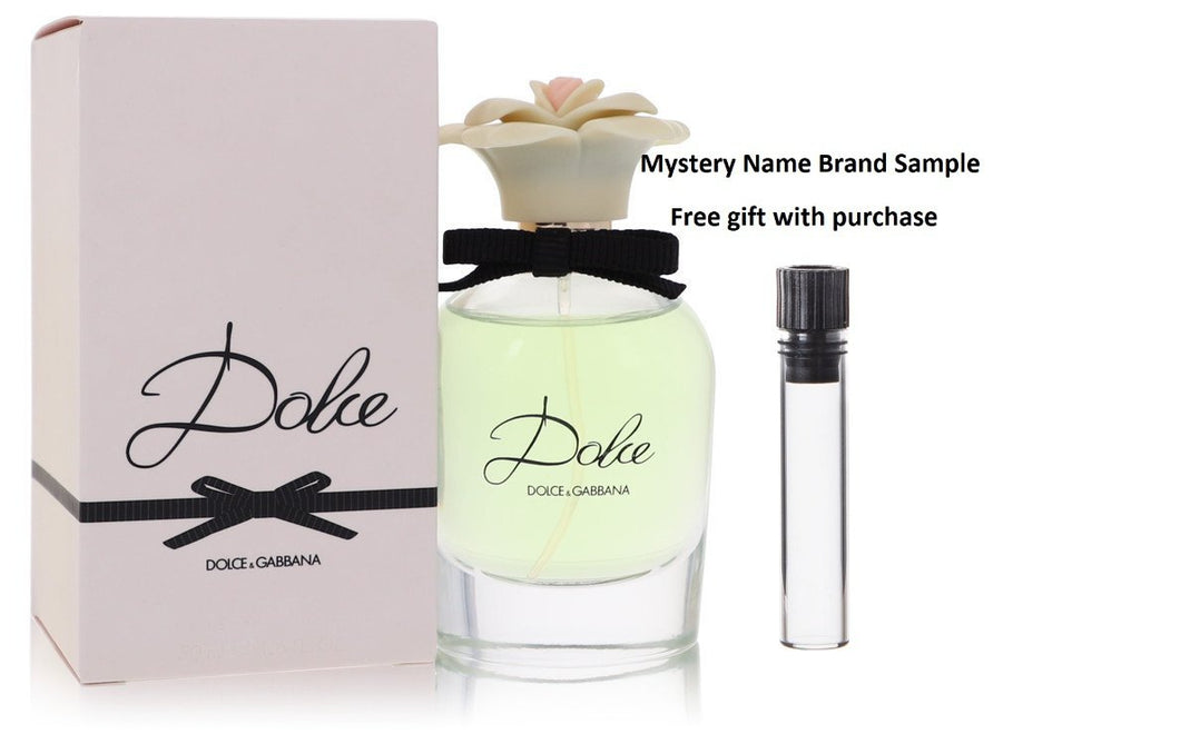 Dolce by Dolce & Gabbana Eau De Parfum Spray 1.6 oz And a Mystery Name brand sample vile