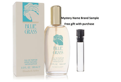 BLUE GRASS by Elizabeth Arden Eau De Parfum Spray 3.3 oz And a Mystery Name brand sample vile