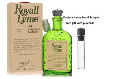 ROYALL LYME by Royall Fragrances All Purpose Lotion / Cologne 4 oz And a Mystery Name brand sample vile