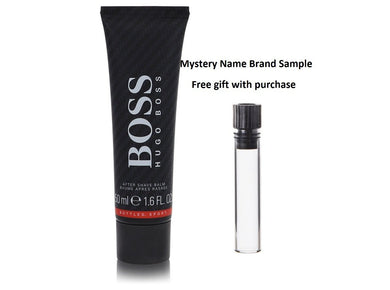Boss Bottled Sport by Hugo Boss After Shave Balm 1.6 oz And a Mystery Name brand sample vile
