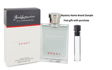 Baldessarini Cool Force Sport by Hugo Boss Eau De Toilette Spray 3 oz And a Mystery Name brand sample vile