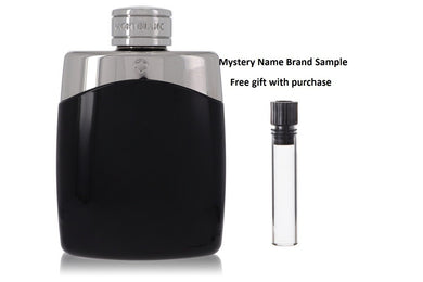 MontBlanc Legend by Mont Blanc Eau De Toilette Spray (Tester) 3.4 oz And a Mystery Name brand sample vile