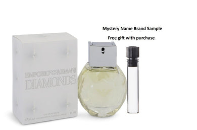 Emporio Armani Diamonds by Giorgio Armani Eau De Parfum Spray 1 oz And a Mystery Name brand sample vile