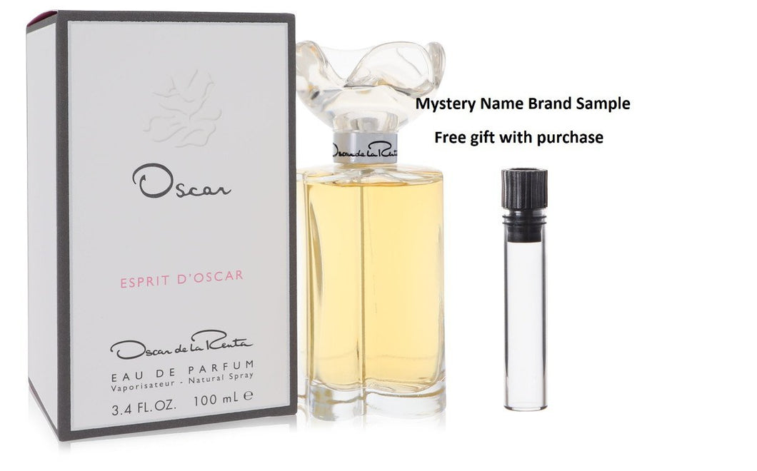 Esprit d'Oscar by Oscar De La Renta Eau De Parfum Spray 3.4 oz And a Mystery Name brand sample vile