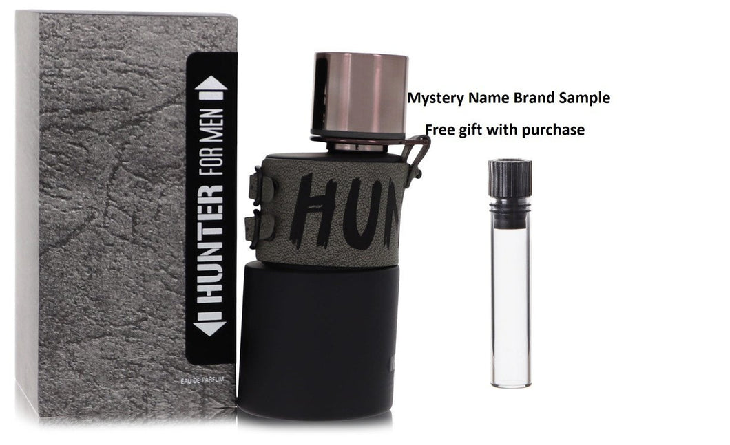 Armaf Hunter Intense by Armaf Eau De Parfum Spray 3.4 oz And a Mystery Name brand sample vile