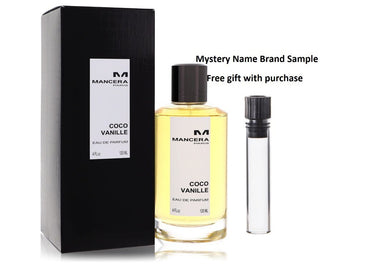 Mancera Coco Vanille by Mancera Eau De Parfum Spray (Unisex) 4 oz And a Mystery Name brand sample vile