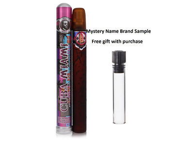 Cuba Miami by Fragluxe Eau De Parfum Spray 1.17 oz And a Mystery Name brand sample vile