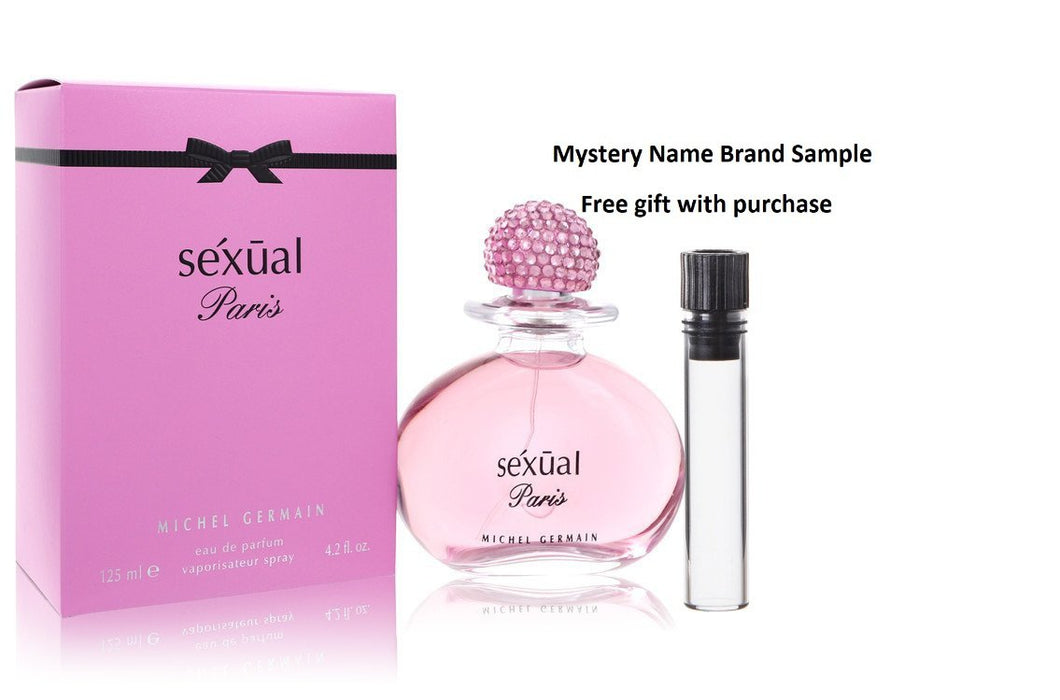 Sexual Paris by Michel Germain Eau De Parfum Spray 4.2 oz And a Mystery Name brand sample vile