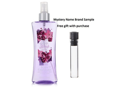 Body Fantasies Love Struck by Parfums De Coeur Body Spray 8 oz And a Mystery Name brand sample vile