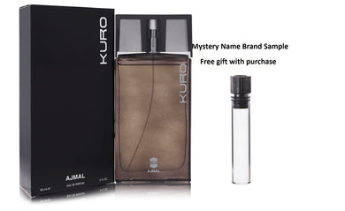 Ajmal Kuro by Ajmal Eau De Parfum Spray 3 oz And a Mystery Name brand sample vile
