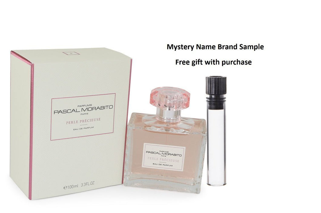Perle Precieuse by Pascal Morabito Eau De Parfum Spray 3.3 oz And a Mystery Name brand sample vile