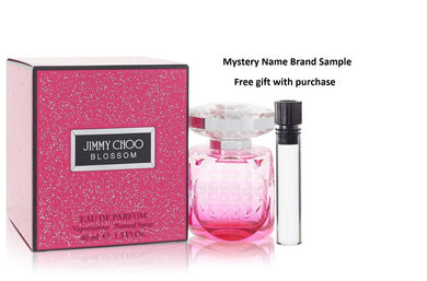 Jimmy Choo Blossom by Jimmy Choo Eau De Parfum Spray 1.3 oz And a Mystery Name brand sample vile
