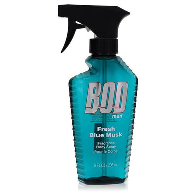 Bod Man Fresh Blue Musk by Parfums De Coeur Body Spray 8 oz For Men