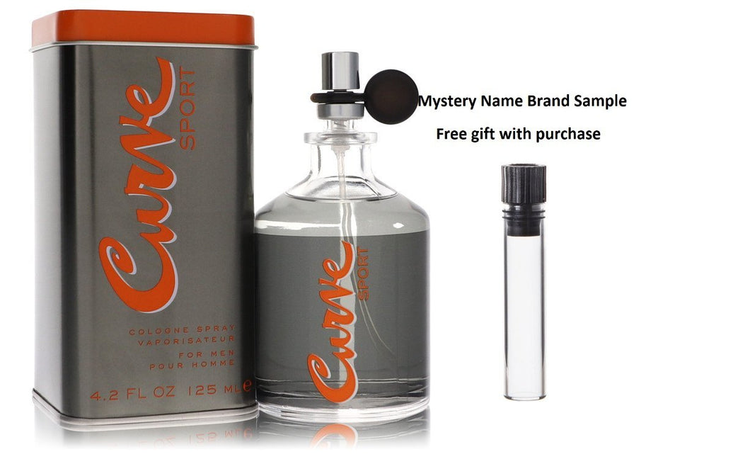 Curve Sport by Liz Claiborne Eau De Cologne Spray 4.2 oz And a Mystery Name brand sample vile