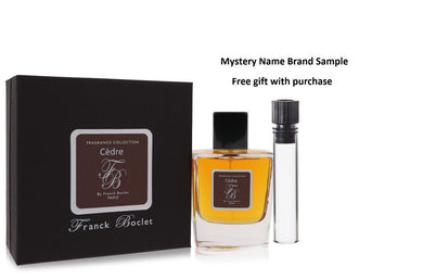 Franck Boclet Cedre by Franck Boclet Eau De Parfum Spray 3.4 oz And a Mystery Name brand sample vile
