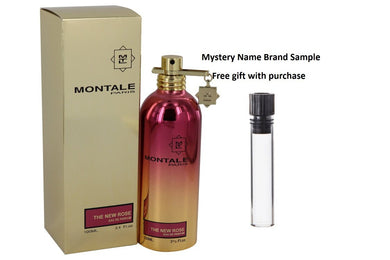 Montale The New Rose by Montale Eau De Parfum Spray 3.4 oz And a Mystery Name brand sample vile