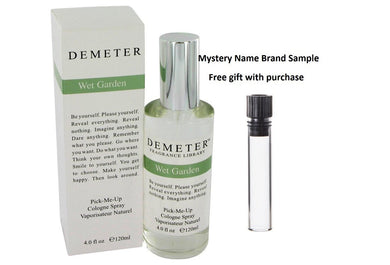 Demeter Wet Garden by Demeter Cologne Spray 4 oz And a Mystery Name brand sample vile