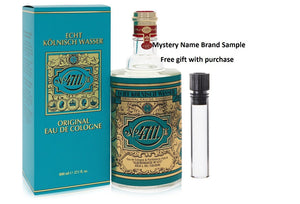 4711 by 4711 Eau De Cologne (Unisex) 27 oz And a Mystery Name brand sample vile