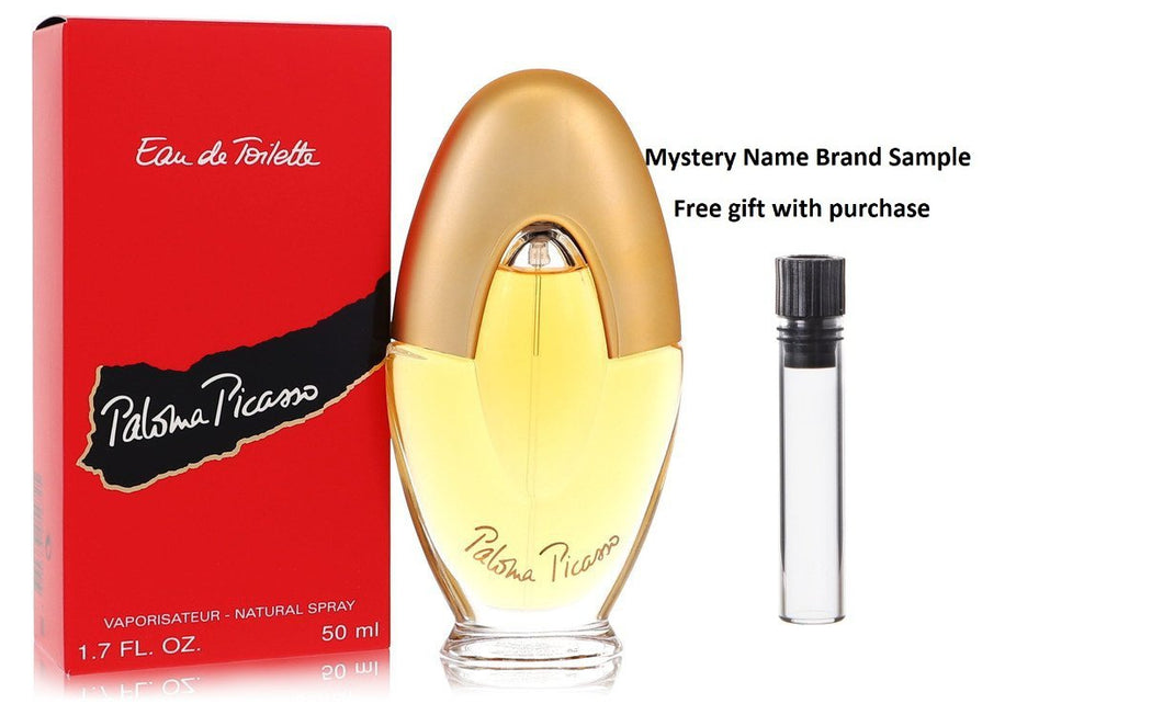 PALOMA PICASSO by Paloma Picasso Eau De Toilette Spray 1.7 oz And a Mystery Name brand sample vile