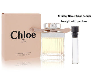Chloe (New) by Chloe Eau De Parfum Spray 2.5 oz And a Mystery Name brand sample vile