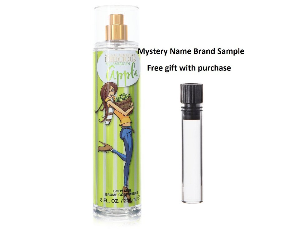 Delicious All American Apple by Gale Hayman Body Spray 8 oz And a Mystery Name brand sample vile