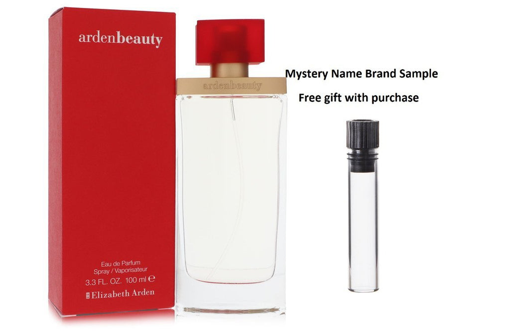 Arden Beauty by Elizabeth Arden Eau De Parfum Spray 3.3 oz And a Mystery Name brand sample vile