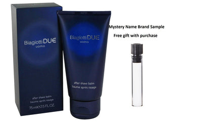 Due by Laura Biagiotti After Shave Balm 2.5 oz And a Mystery Name brand sample vile