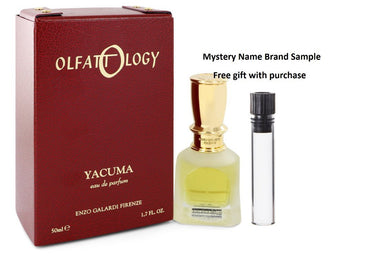 Olfattology Yacuma by Enzo Galardi Eau De Parfum Spray 1.7 oz And a Mystery Name brand sample vile