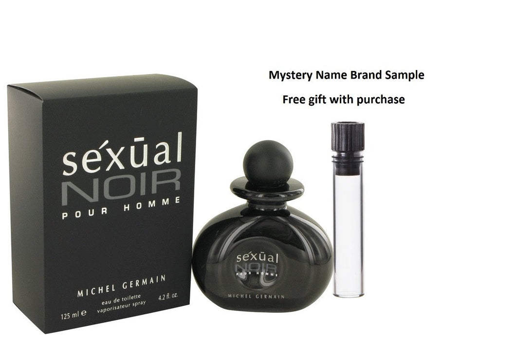 Sexual Noir by Michel Germain Eau De Toilette Spray 4.2 oz And a Mystery Name brand sample vile