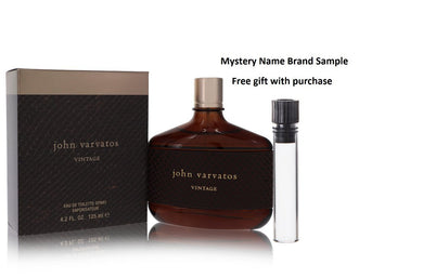 John Varvatos Vintage by John Varvatos Eau De Toilette Spray 4.2 oz And a Mystery Name brand sample vile