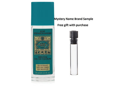 4711 by 4711 Deodorant Spray (Unisex) 2.5 oz And a Mystery Name brand sample vile