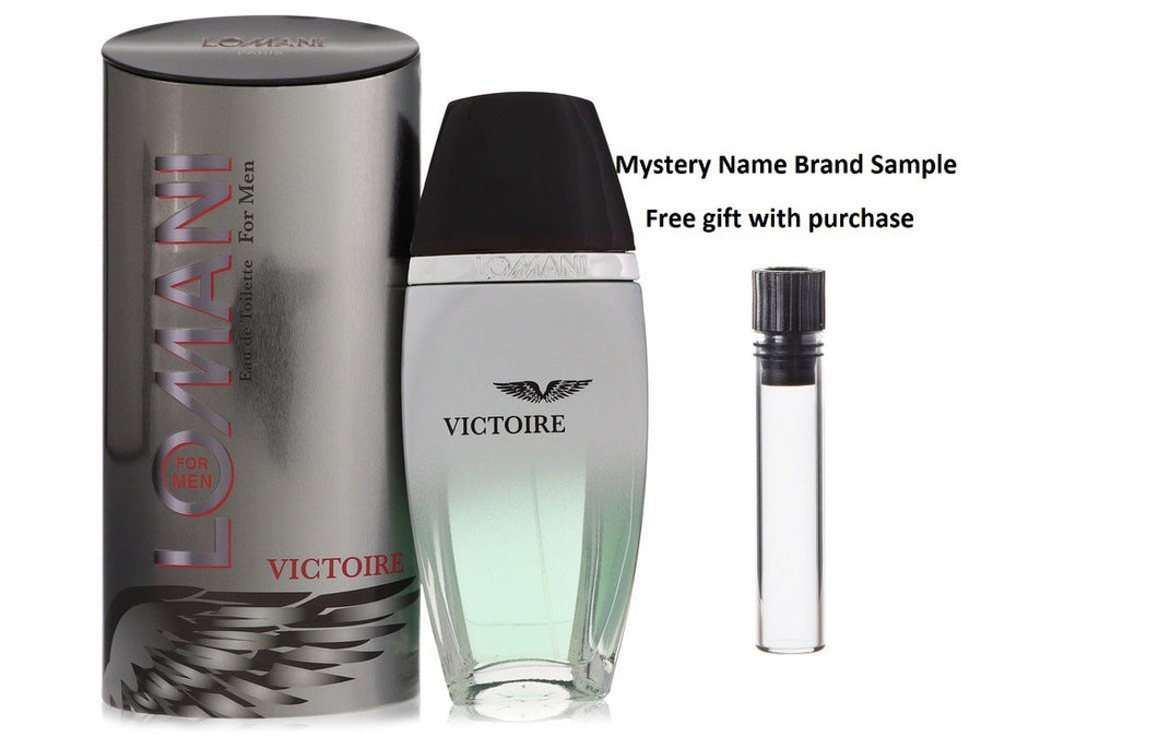Lomani Victoire by Lomani Eau De Toilette Spray 3.3 oz And a Mystery Name brand sample vile