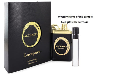 Lucepura by Accendis Eau De Parfum Spray (Unisex) 3.4 oz And a Mystery Name brand sample vile