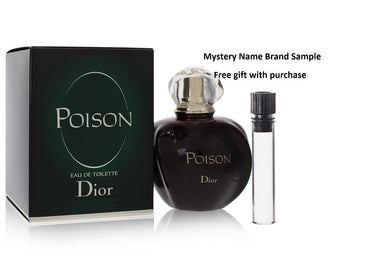 POISON by Christian Dior Eau De Toilette Spray 1.7 oz And a Mystery Name brand sample vile
