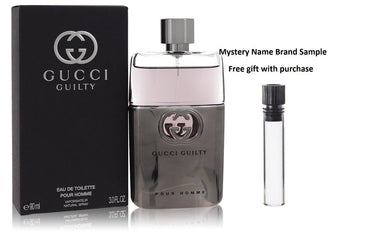 Gucci Guilty by Gucci Eau De Toilette Spray 3 oz And a Mystery Name brand sample vile