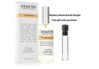 Demeter Frankincense by Demeter Cologne Spray (Unisex) 4 oz And a Mystery Name brand sample vile