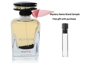 Bella Rouge by Riiffs Eau De Parfum Spray (Unisex unboxed) 3.4 oz And a Mystery Name brand sample vile