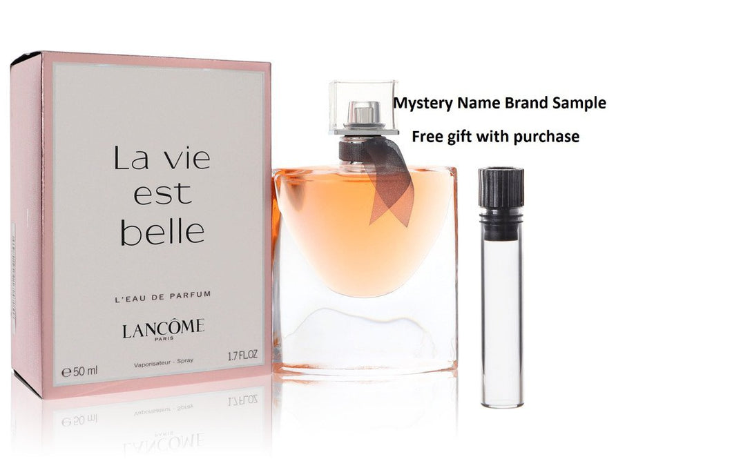 La Vie Est Belle by Lancome Eau De Parfum Spray 1.7 oz And a Mystery Name brand sample vile