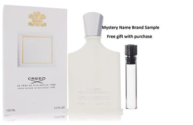 SILVER MOUNTAIN WATER by Creed Eau De Parfum Spray 3.3 oz  And a Mystery Name brand sample vile