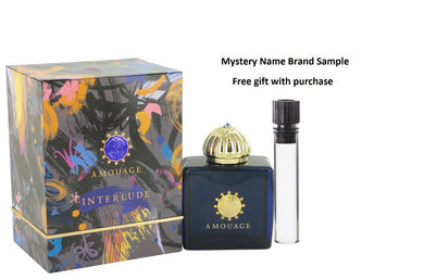 Amouage Interlude by Amouage Eau De Parfum Spray 3.4 oz And a Mystery Name brand sample vile