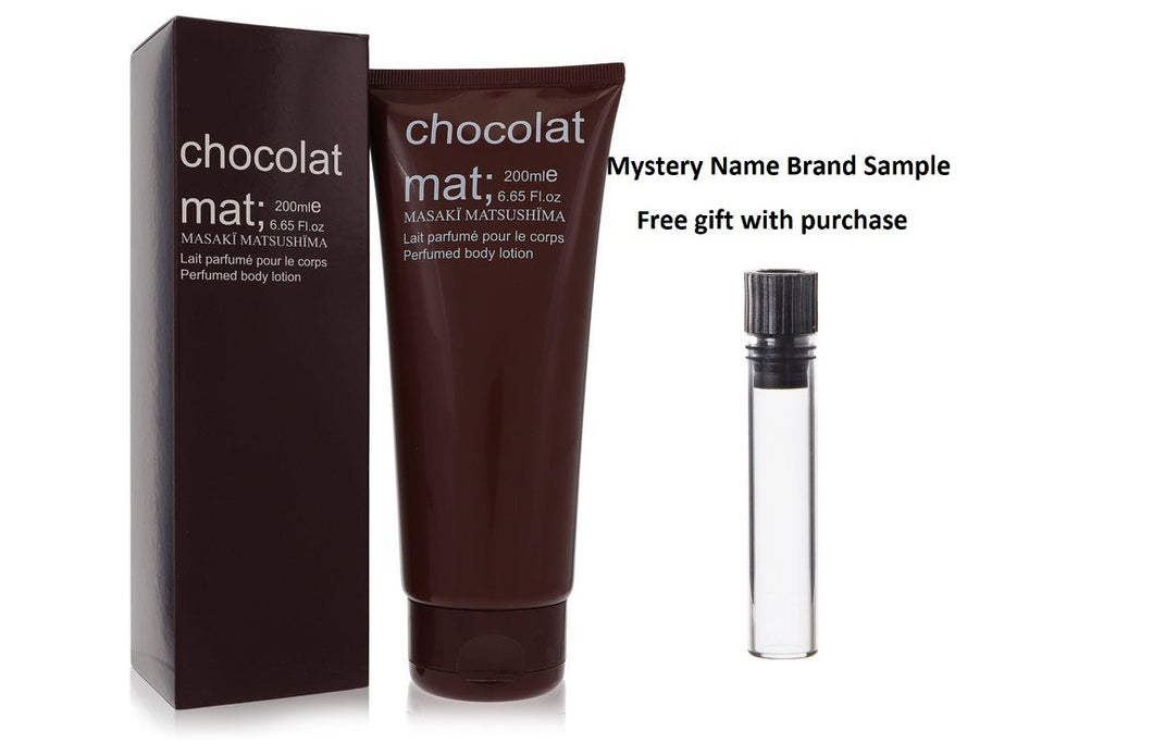 Chocolat Mat by Masaki Matsushima Body Lotion 6.65 oz And a Mystery Name brand sample vile