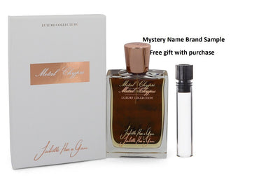 Metal Chypre by Juliette Has a Gun Eau De Parfum Spray (Unisex) 2.5 oz And a Mystery Name brand sample vile