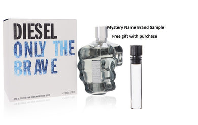 Only the Brave by Diesel Eau De Toilette Spray 6.7 oz And a Mystery Name brand sample vile