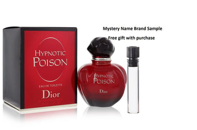 Hypnotic Poison by Christian Dior Eau De Toilette Spray 1 oz And a Mystery Name brand sample vile