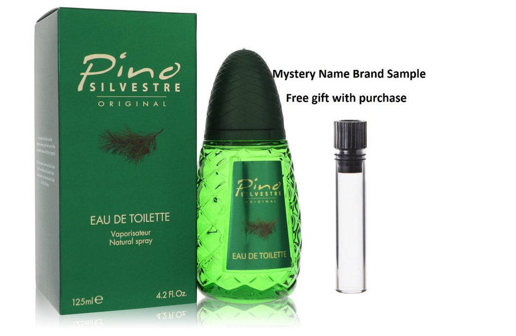 PINO SILVESTRE by Pino Silvestre Eau De Toilette Spray 4.2 oz And a Mystery Name brand sample vile