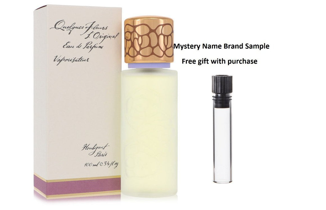 QUELQUES FLEURS by Houbigant Eau De Parfum Spray 3.4 oz And a Mystery Name brand sample vile