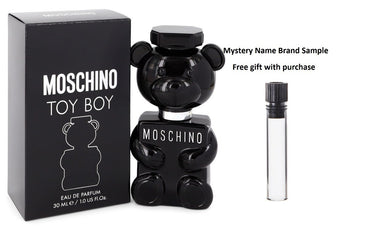 Moschino Toy Boy by Moschino Eau De Parfum Spray 1 oz And a Mystery Name brand sample vile